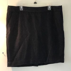 Merona Blue & Gold Pencil Skirt